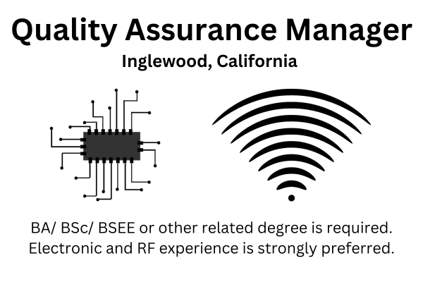 Quality Assurance Manager Inglewood California 