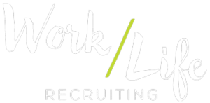 Work/Life Recruiting logo in white